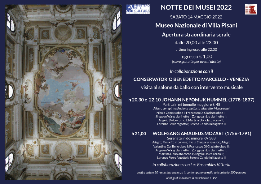 MUSEO NAZIONALE DI VILLA PISANI | NOTTE EUROPEA DEI MUSEI 2022